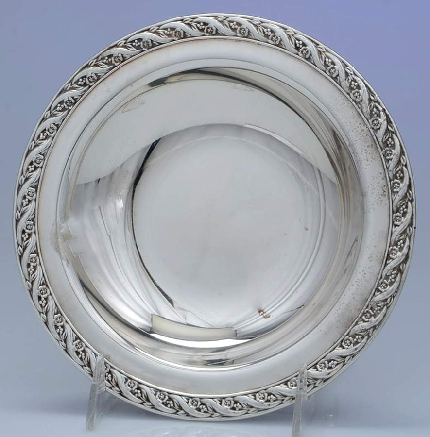 Spring Flower (Silverplate, Hollowware) Medium Silverplate Bon Bon Bowl by International Silver-1