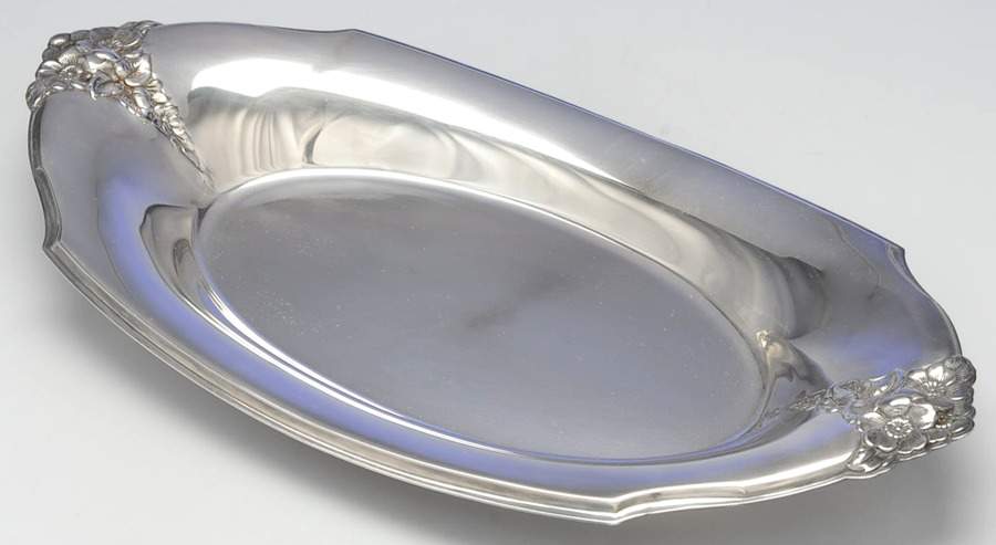 Spring Garden (Silverplate, Hollowware) 13" Bread Tray by International Silver-1
