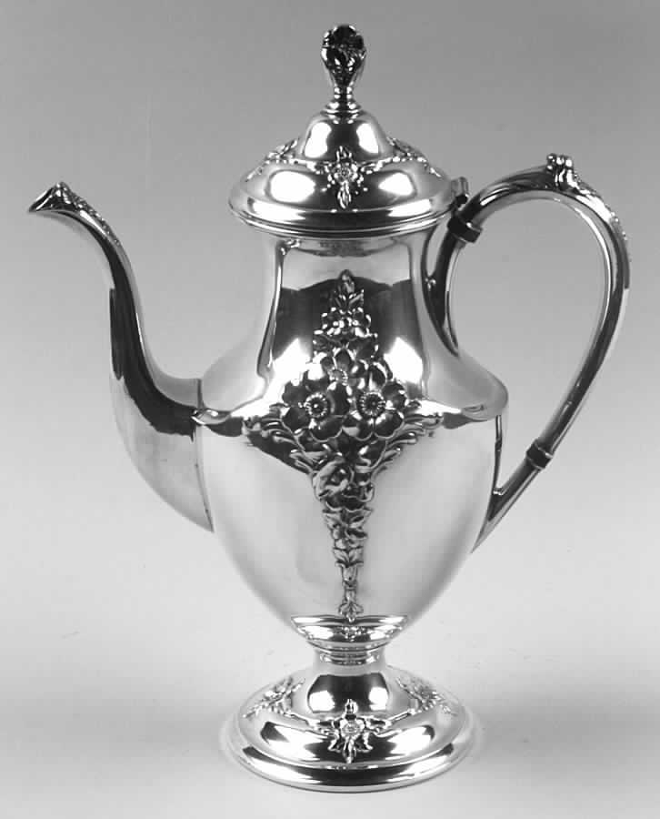 Spring Garden (Silverplate, Hollowware) Silverplate Coffee Pot by International Silver-1