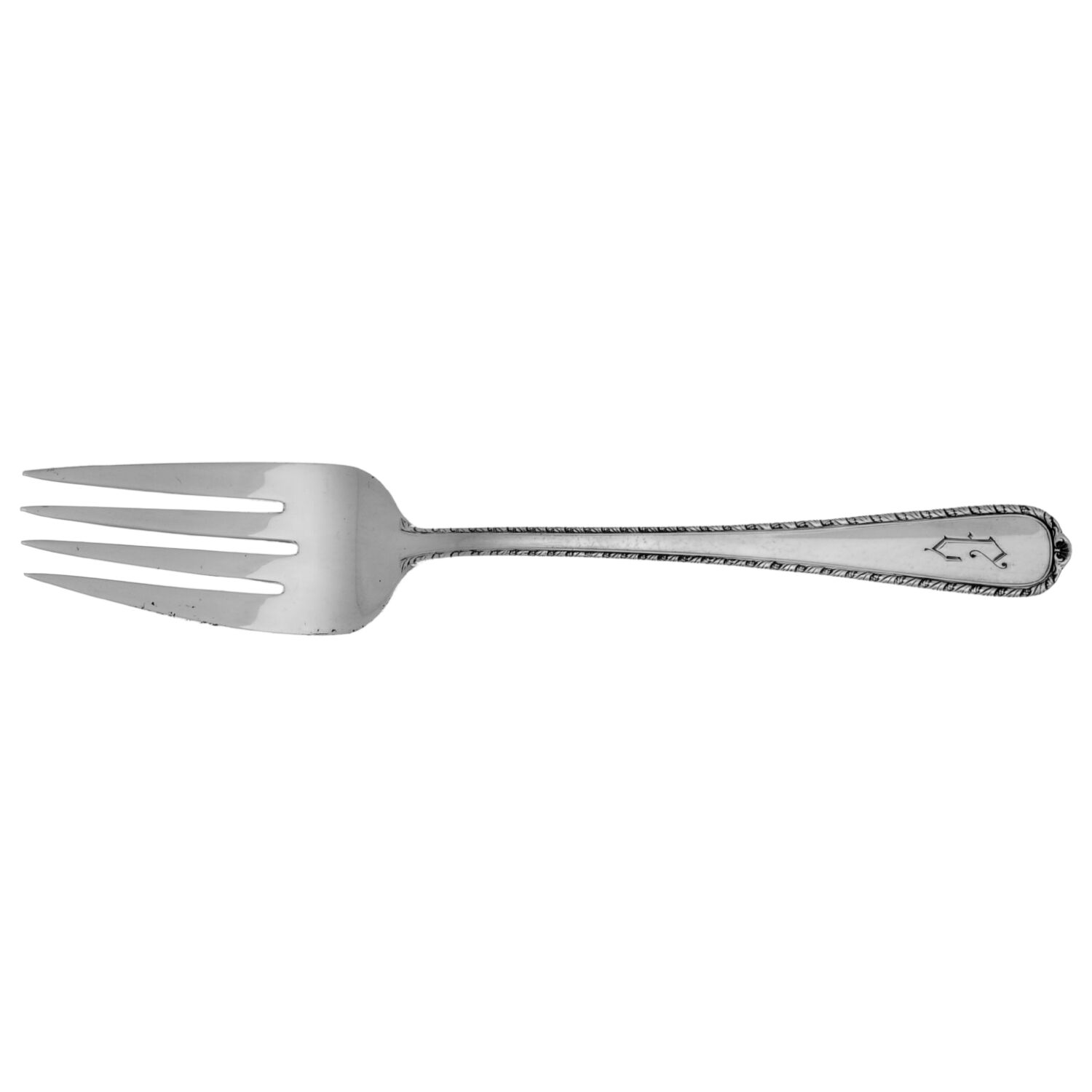 Pine Tree (Sterling, 1927, Monograms) Individual Salad Fork by International Silver-1