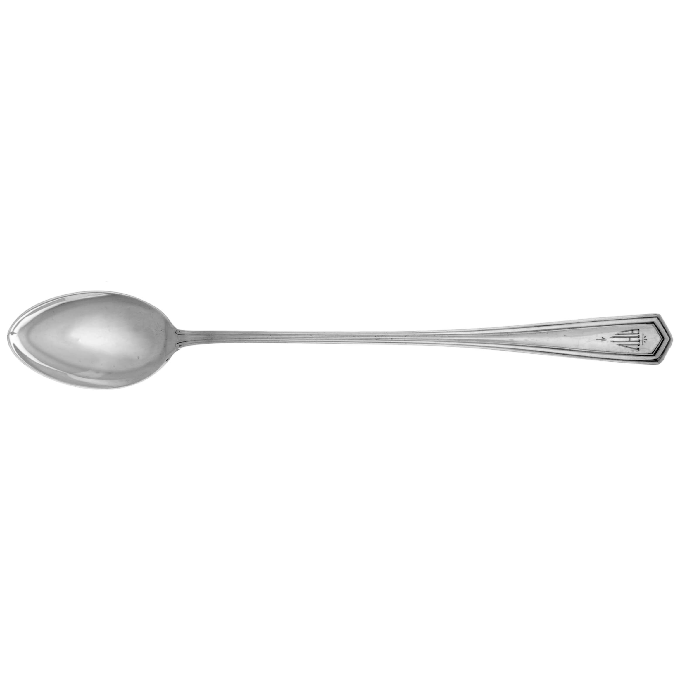 Brandon (Sterling, 1913, Monograms) Iced Tea Spoon by International Silver-1