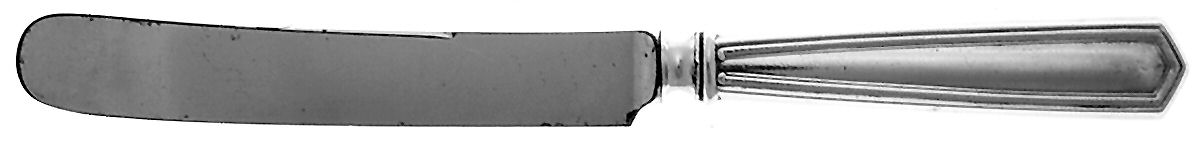 Brandon (Sterling, 1913, Monograms) Old French Hollow Knife with Bolster by International Silver-1