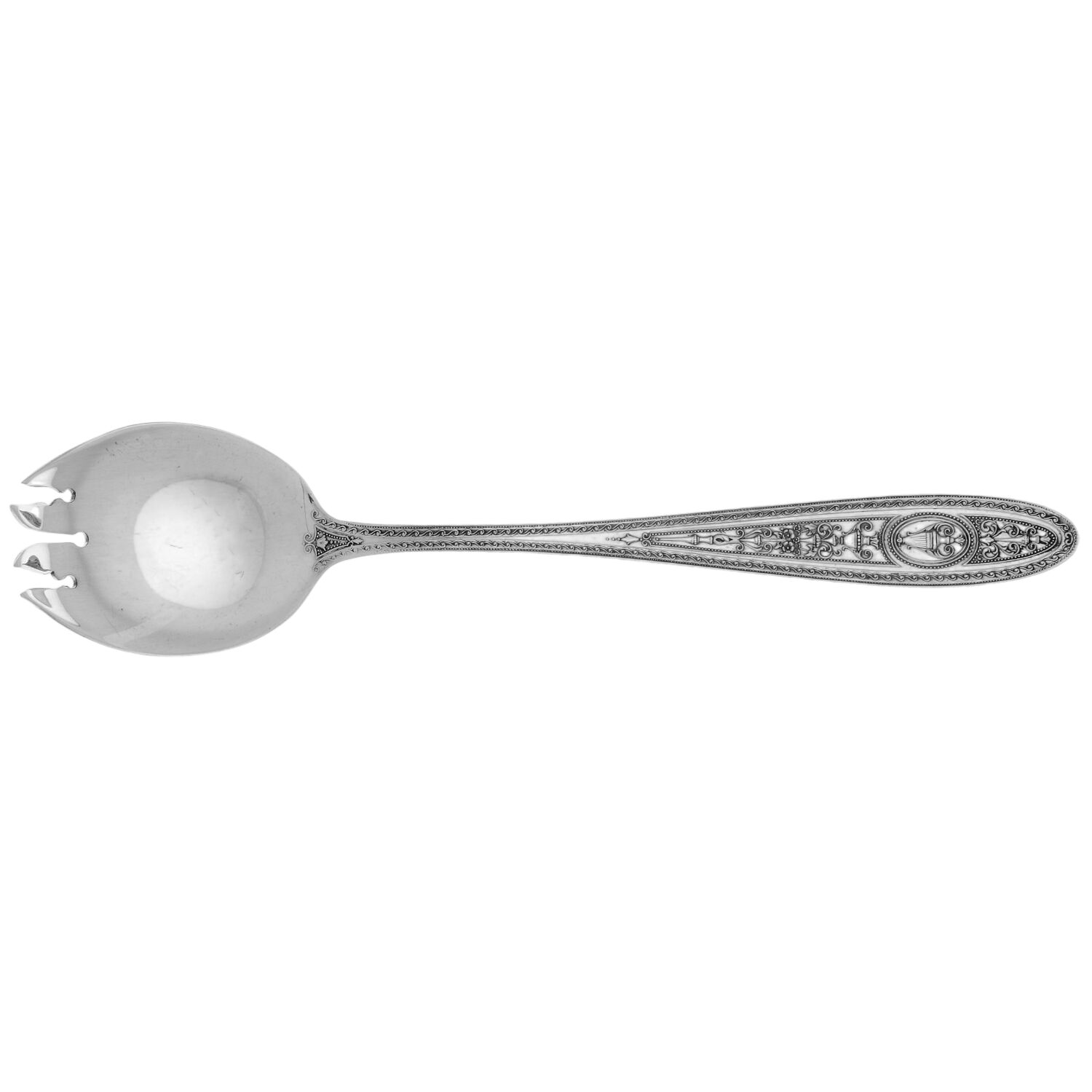 Wedgwood (Sterling, 1924, Monograms) Ice Cream Fork by International Silver-1