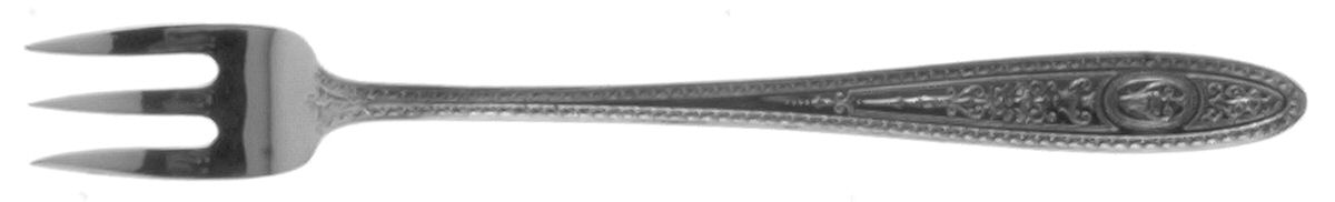 Wedgwood (Sterling, 1924, Monograms) Cocktail/Seafood Fork by International Silver-1