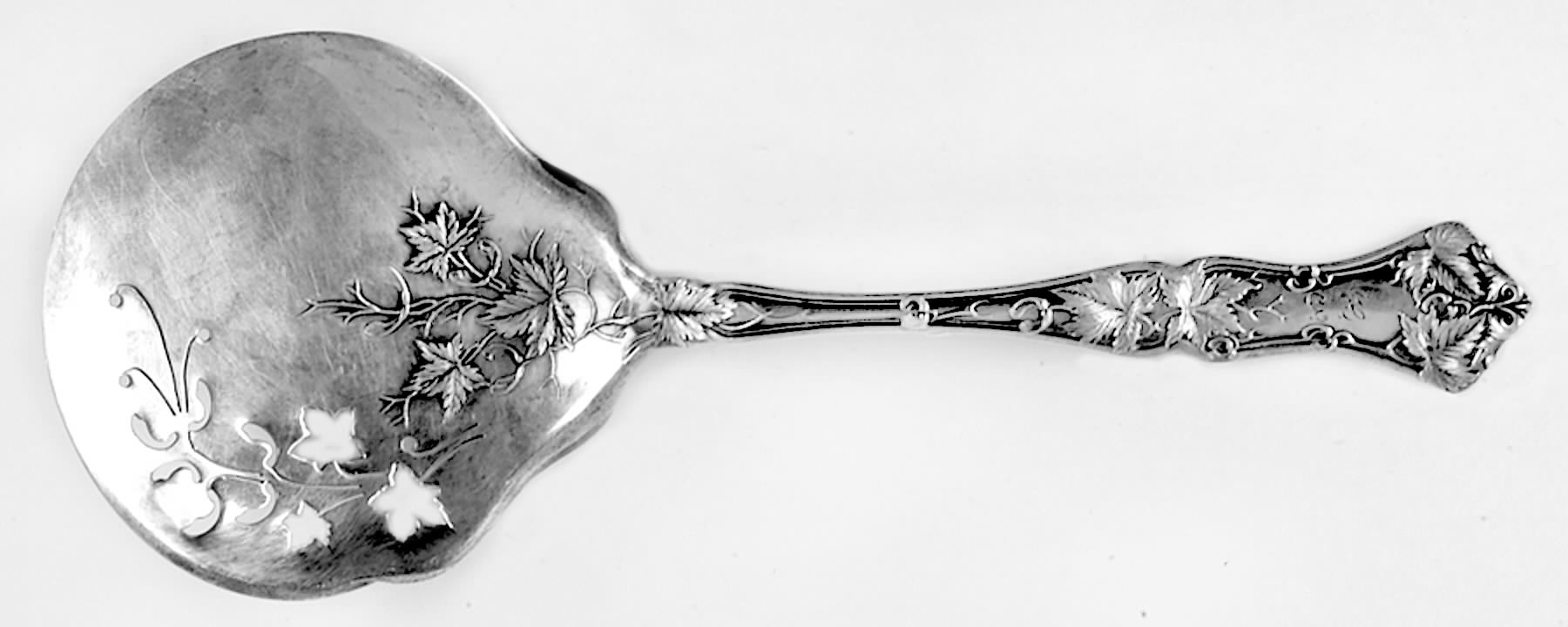 Edgewood (Sterling, 1909, Monograms) Tomato Server, Solid Piece by International Silver-1