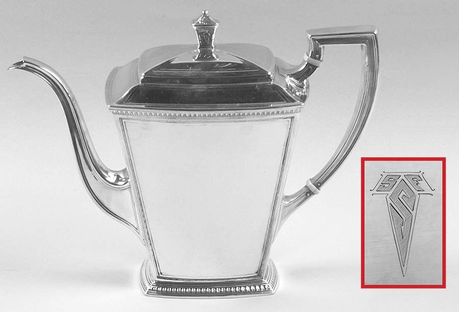 Pantheon (Sterling, 1920, Hollowware) Coffee Pot by International Silver-1