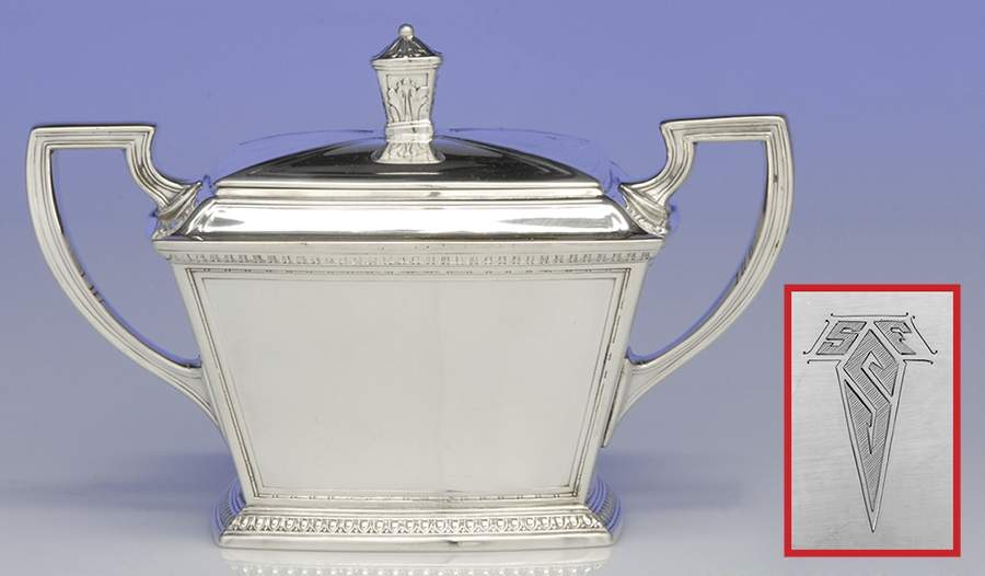 Pantheon (Sterling, 1920, Hollowware) Sugar Bowl & Lid by International Silver-1