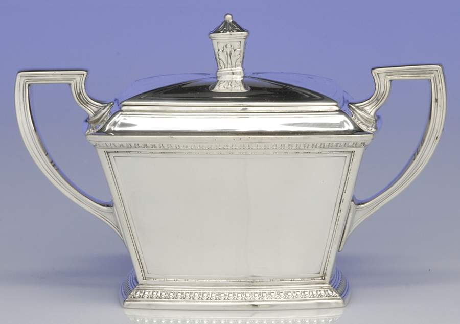 Pantheon (Sterling, 1920, Hollowware) Sugar Bowl & Lid by International Silver-1