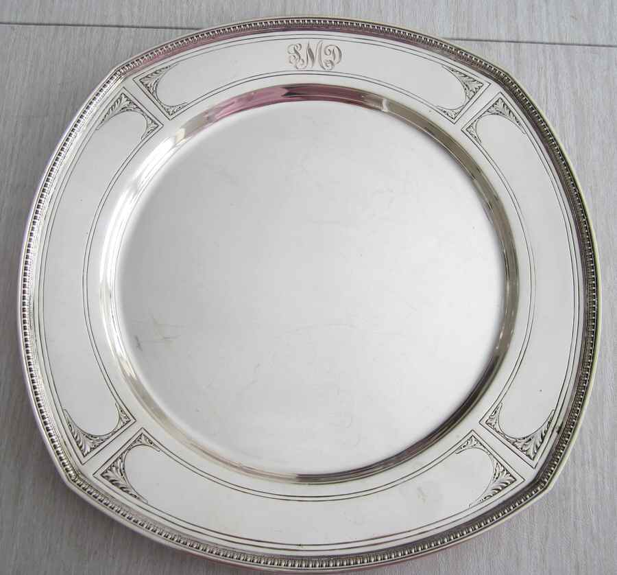 Pantheon (Sterling, 1920, Hollowware) 13" Round Tray by International Silver-1