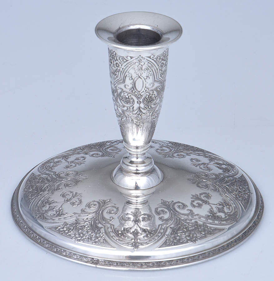 Paisley (Silverplate, Hollowware) 4" Console Candleholder by International Silver-1