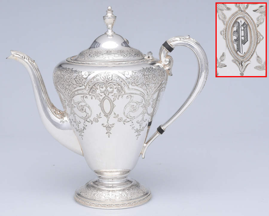 Paisley (Silverplate, Hollowware) Silverplate Teapot by International Silver-1