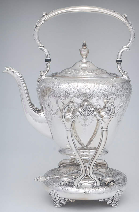 Paisley (Silverplate, Hollowware) Kettle, Stand & Burner by International Silver-1