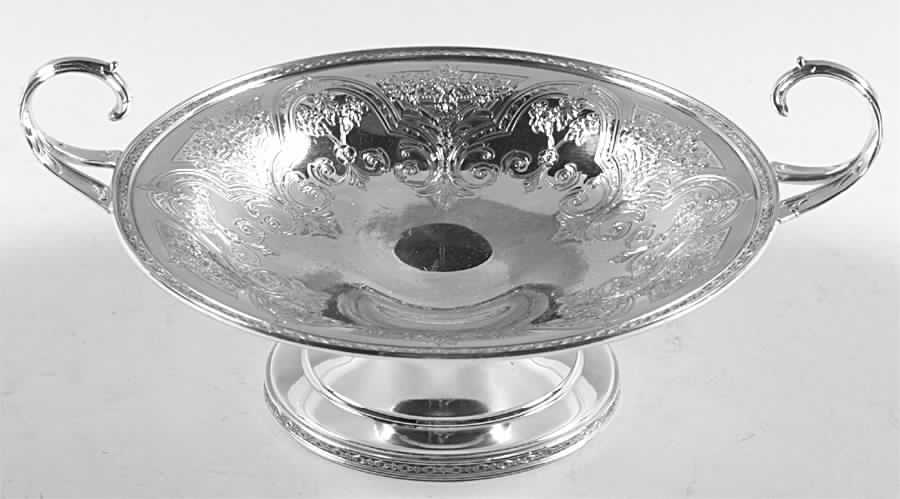 Paisley (Silverplate, Hollowware) Round Compote (Height X Width) by International Silver-1