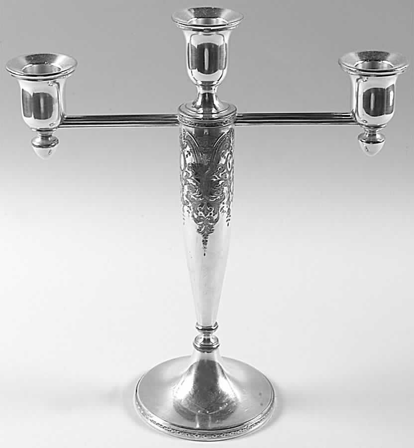 Paisley (Silverplate, Hollowware) Large 3 Light Candelabra by International Silver-1