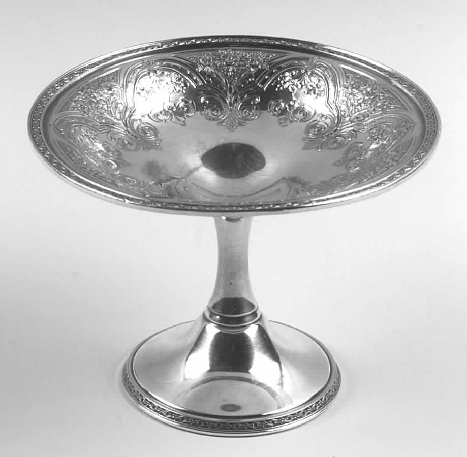 Paisley (Silverplate, Hollowware) Round Compote (Height X Width) by International Silver-1