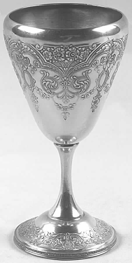 Paisley (Silverplate, Hollowware) Silverplate Wine Goblet by International Silver-1