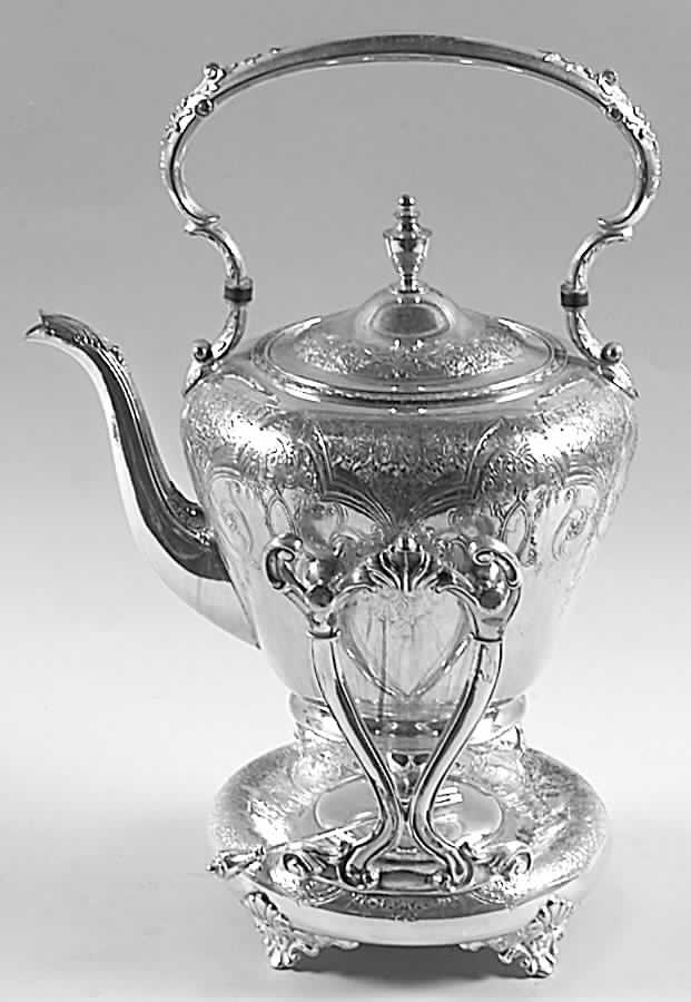Paisley (Silverplate, Hollowware) Kettle, Stand & Burner by International Silver-1