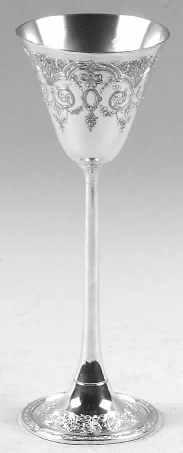 Paisley (Silverplate, Hollowware) Tall Silverplate Liquor Cocktail by International Silver-1