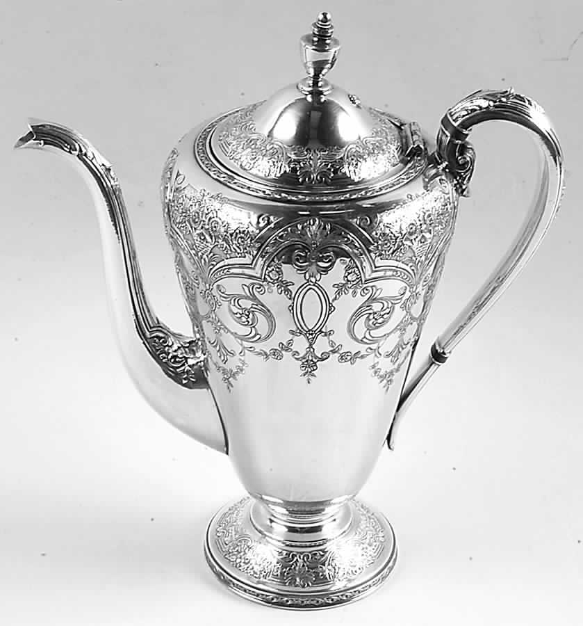 Paisley (Silverplate, Hollowware) Silverplate Coffee Pot by International Silver-1