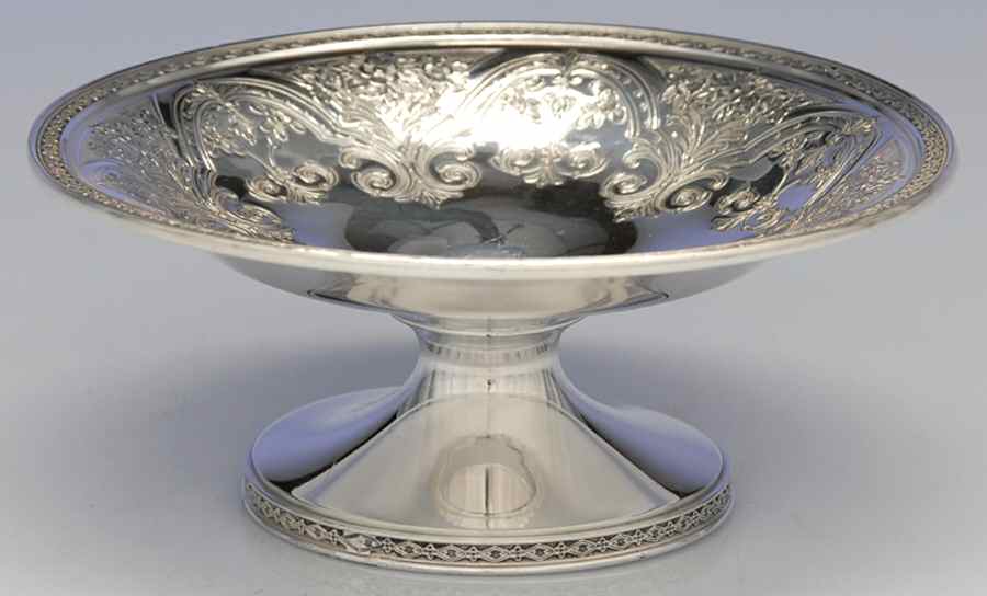 Paisley (Silverplate, Hollowware) Small Silverplate Compote by International Silver-1