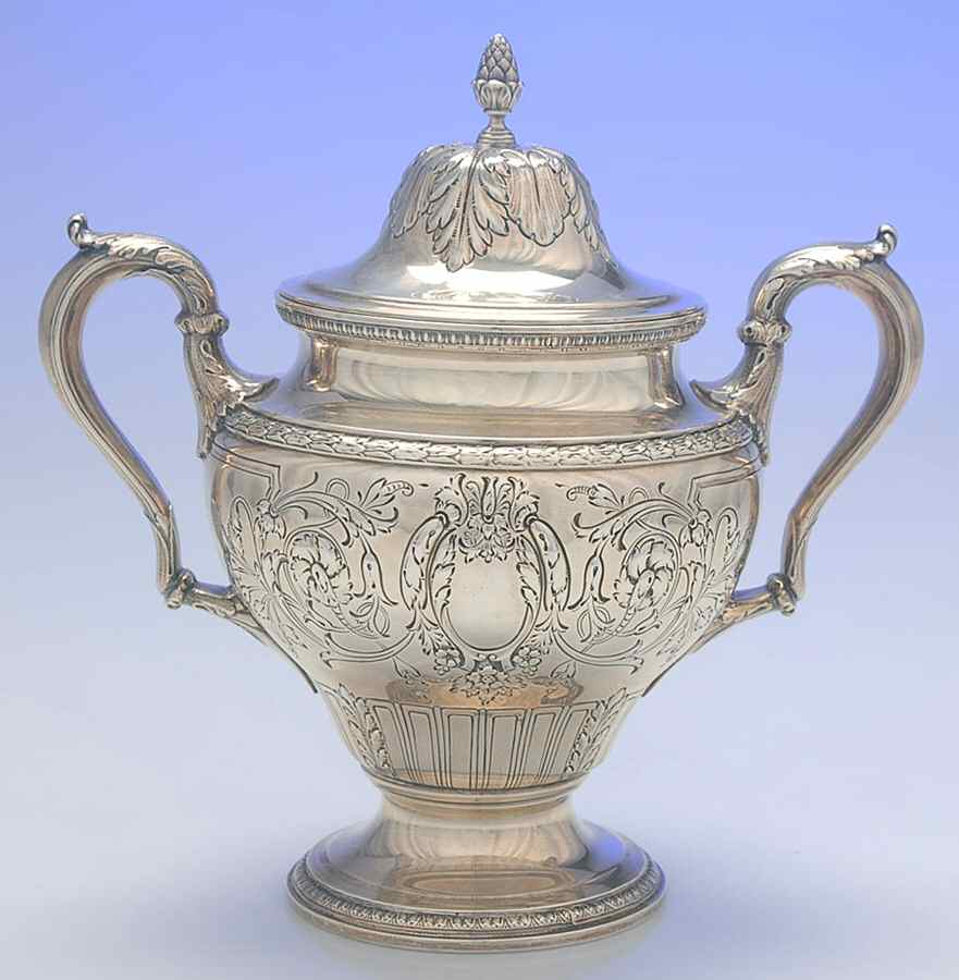 Fontaine (Sterling, 1924, Hollowware) Sugar Bowl & Lid by International Silver-1
