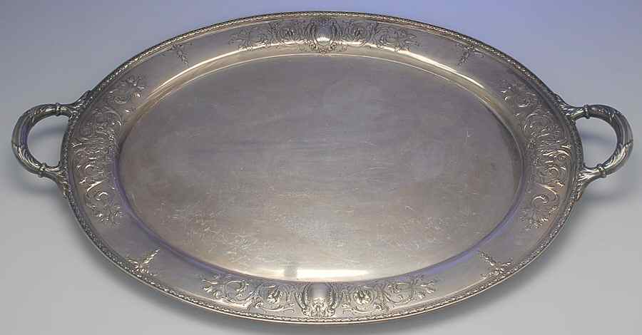Fontaine (Sterling, 1924, Hollowware) Large Waiter Tray by International Silver-1