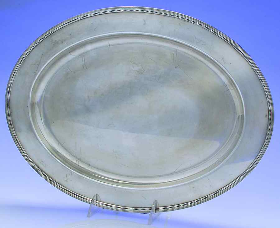 Madison (Silverplate, Hollowware) 16" Oval Serving Platter by International Silver-1