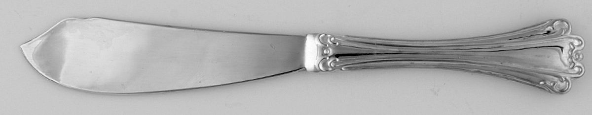 American Chippendale (Silverplate) Flat Handle Master Butter Knife by International Silver-1