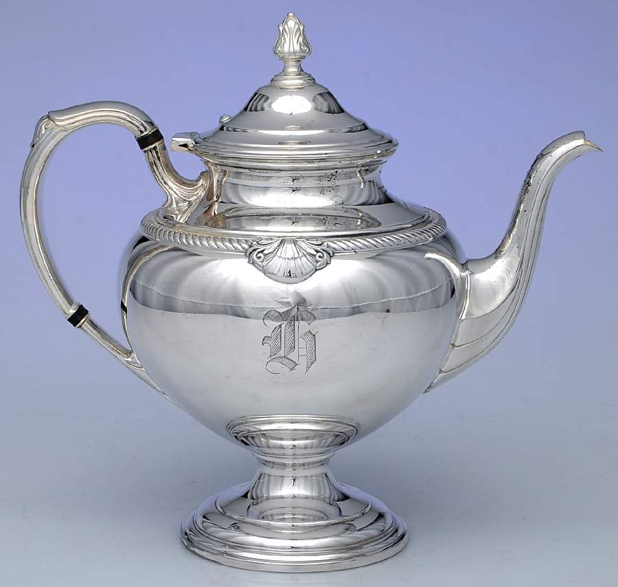 Admiral II (Silverplate, 1940, Hollowware) Silverplate Teapot by International Silver-1