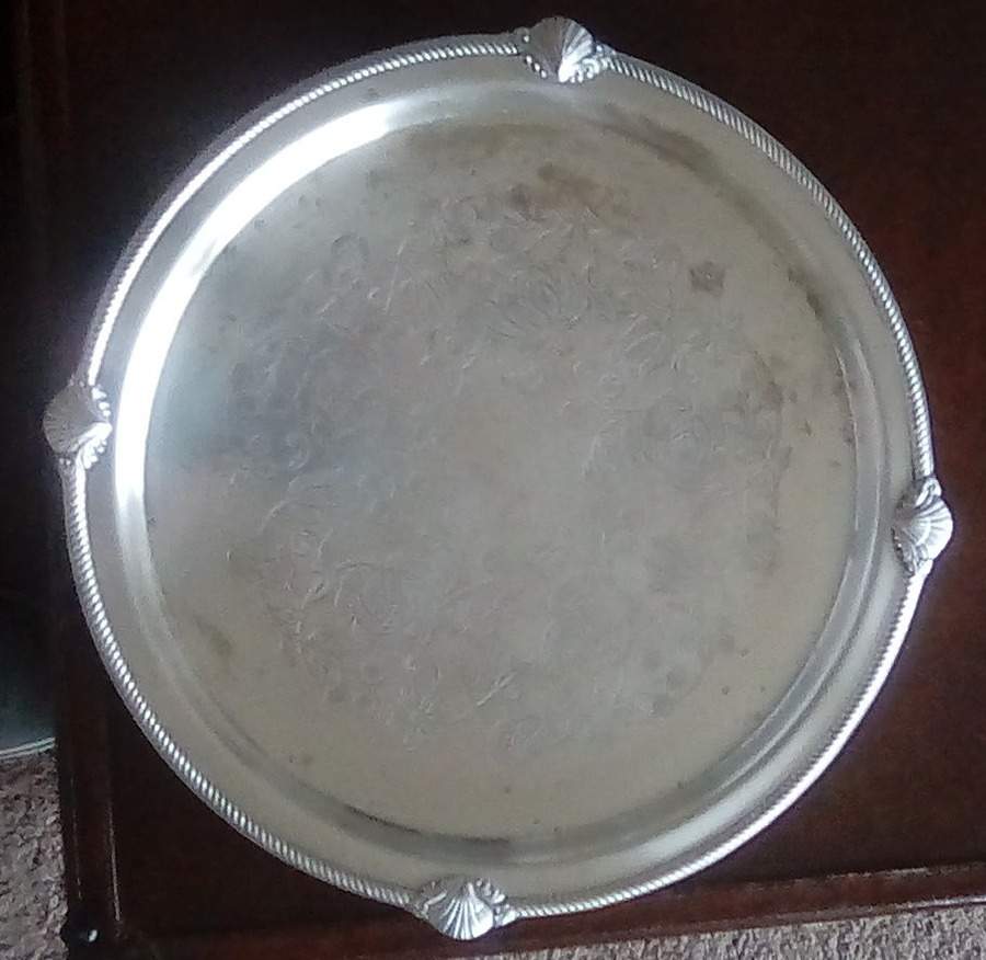 Admiral II (Silverplate, 1940, Hollowware) 14" Round Tray by International Silver-1