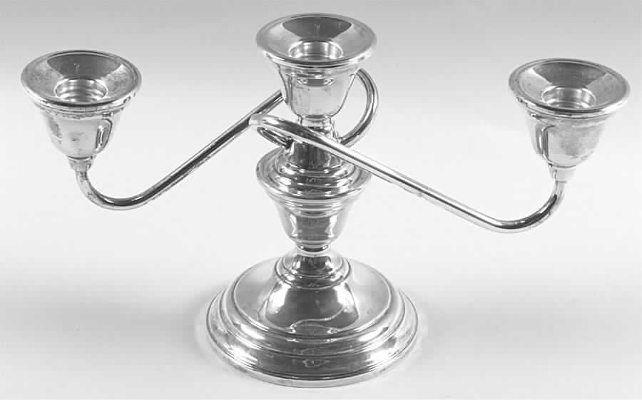 Berkeley (Sterling, 1915, Hollowware) Small 3-Light Candelabra by International Silver-1