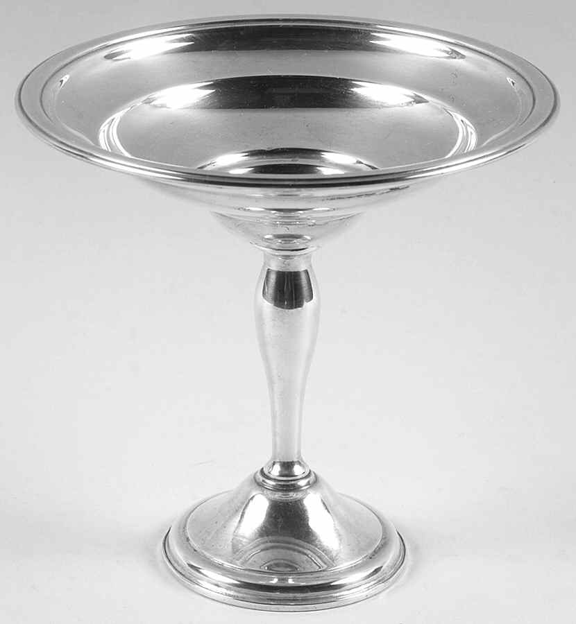 Berkeley (Sterling, 1915, Hollowware) Weighted Round Compote (Height X Width) by International Silver-1