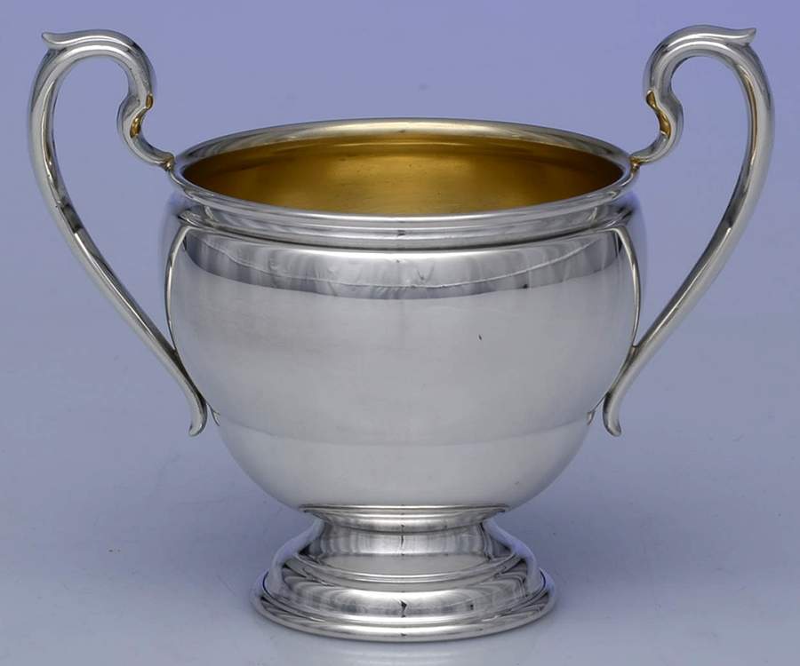 Berkeley (Sterling, 1915, Hollowware) Mini Open Sugar Bowl by International Silver-1