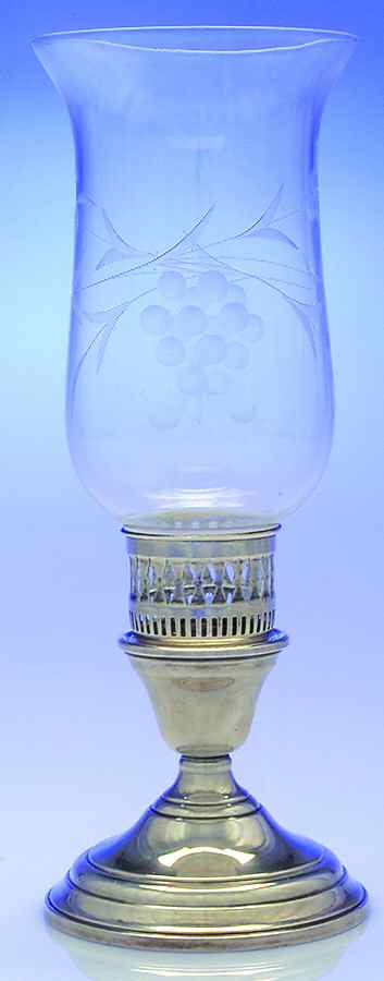 Berkeley (Sterling, 1915, Hollowware) Weighted Hurricane Lamp & Globe by International Silver-1