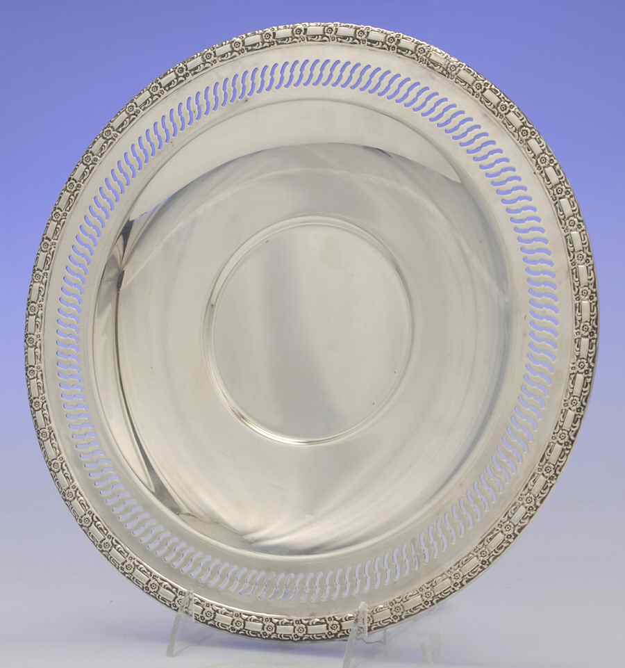 Camelot-Melody (Silverplate, 1964, Hollowware) 12" Sandwich Plate by International Silver-1