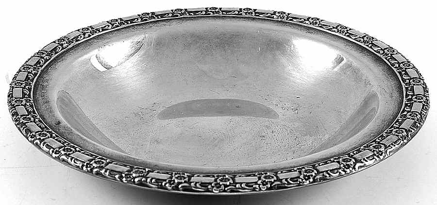 Camelot-Melody (Silverplate, 1964, Hollowware) Silverplate Bon Bon Bowl by International Silver-1