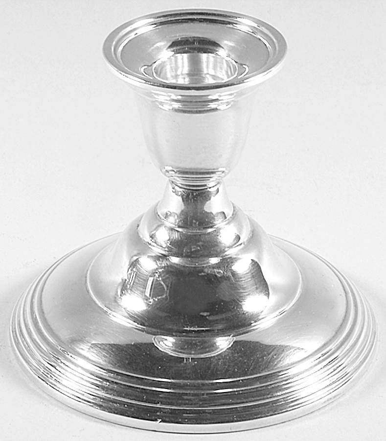 Deerfield-Beacon Hill (Sterling, 1913, Hollowware) Weighted Console Candleholder by International Silver-1