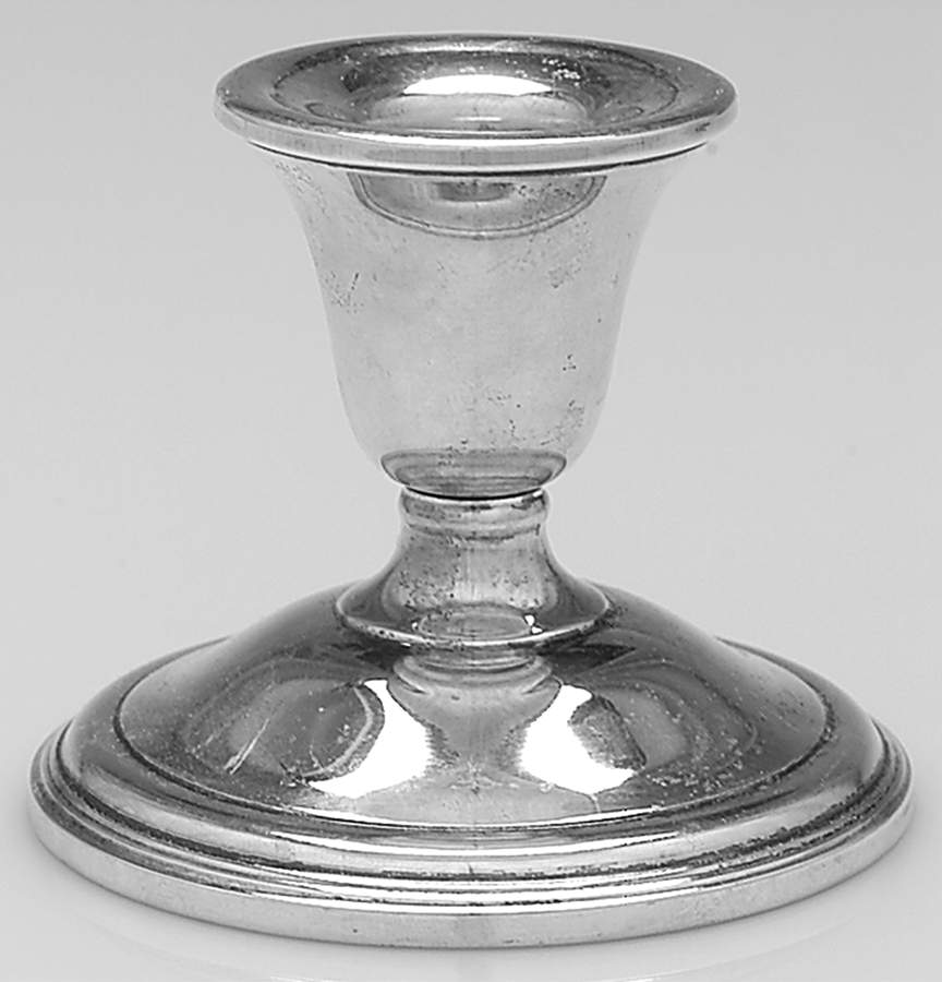 Deerfield-Beacon Hill (Sterling, 1913, Hollowware) Weighted Console Candleholder by International Silver-1