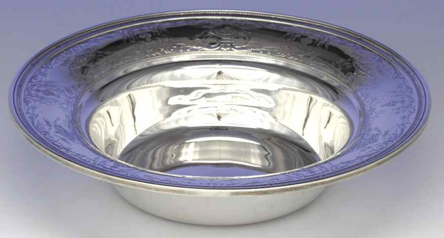 Maintenon (Sterling, 1933, Hollowware) Large Sterling Round Vegetable Bowl by International Silver-1