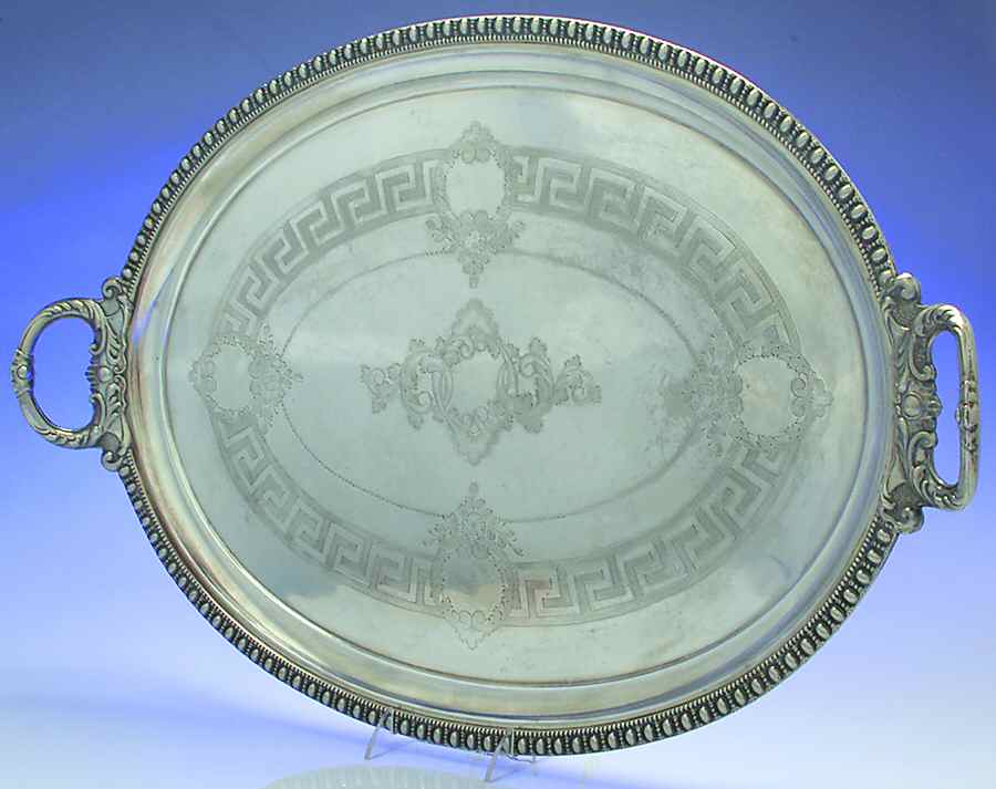 Medallion (Silverplate, 1867, Hollowware) Silverplate Waiter Tray by International Silver-1
