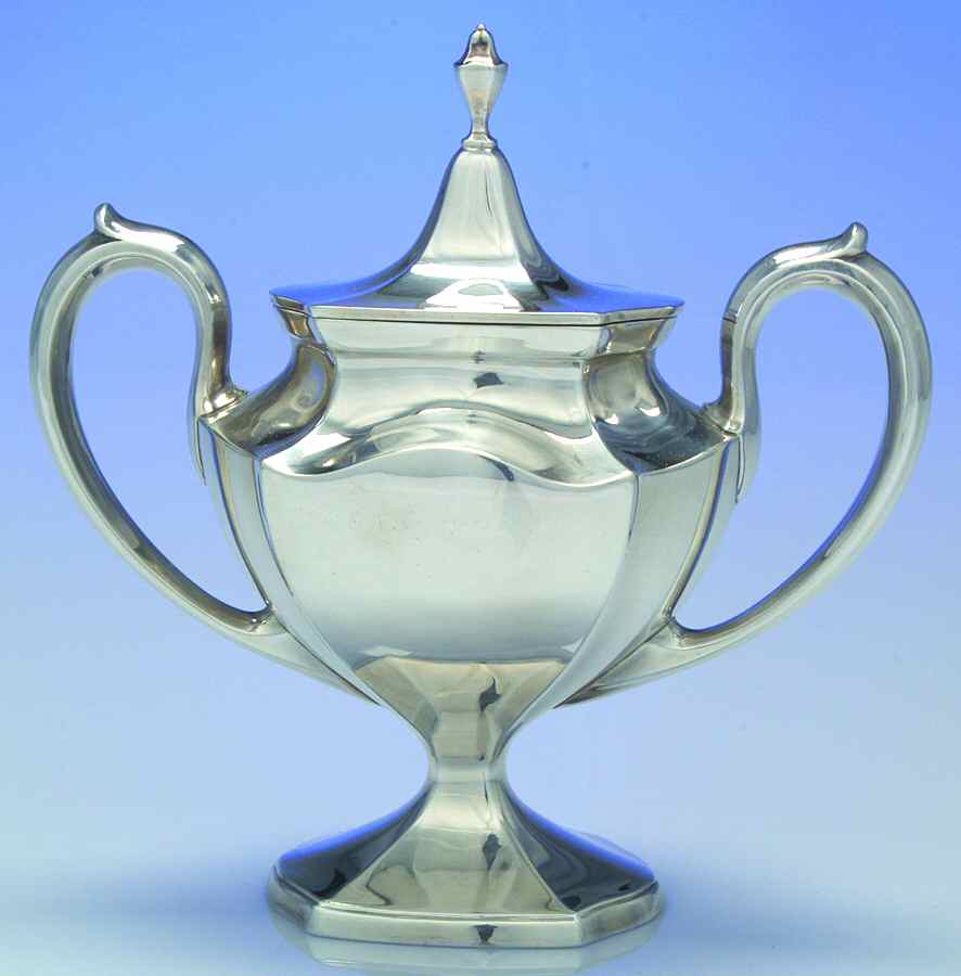 Minuet (Sterling, 1925, Hollowware) Sugar Bowl & Lid by International Silver-1