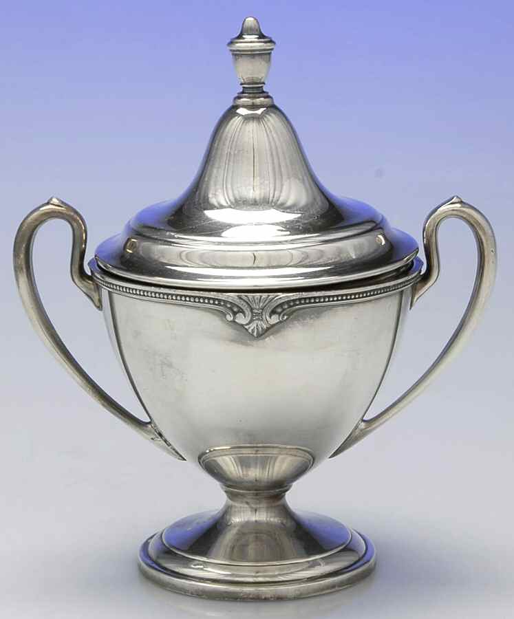 Moonbeam (Silverplate, Hollowware) Sugar Bowl & Lid by International Silver-1