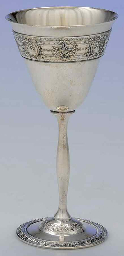 Normandie (Silverplate, 1887, Hollowware) Wine Goblet by International Silver-1