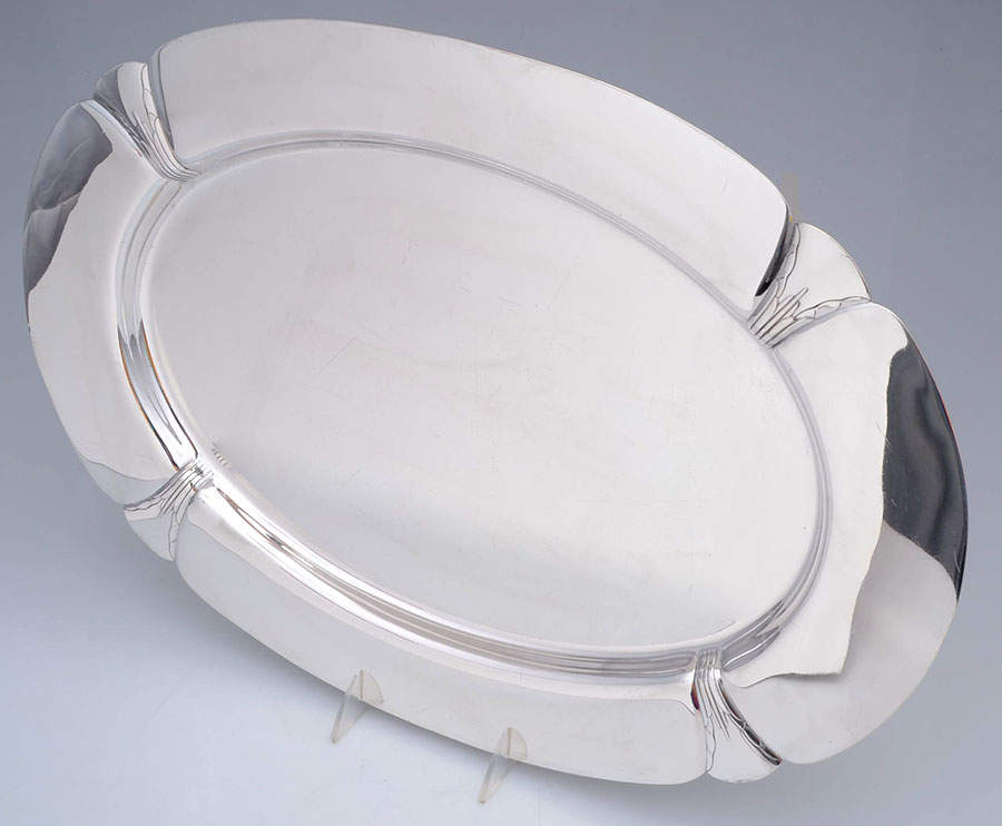 Orchid (Sterling, 1929-30, Hollowware) 20" Waiter Tray by International Silver-1