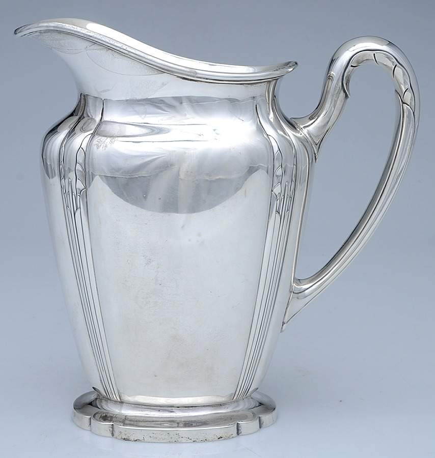 Orchid (Sterling, 1929-30, Hollowware) Sterling Water Pitcher by International Silver-1