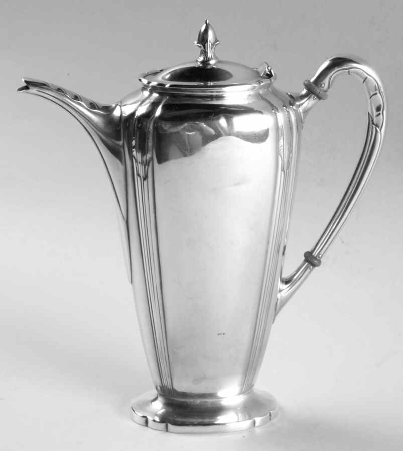 Orchid (Sterling, 1929-30, Hollowware) Sterling Demitasse Pot by International Silver-1