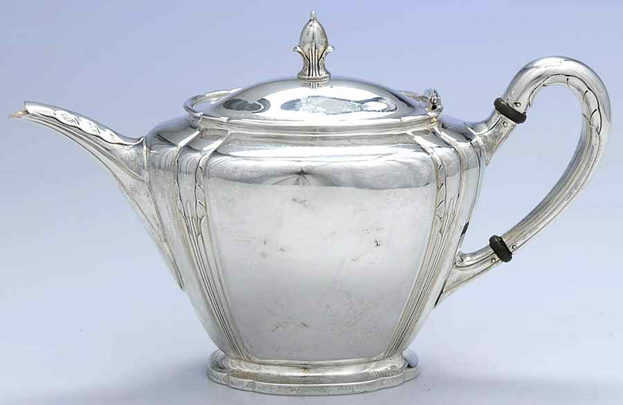 Orchid (Sterling, 1929-30, Hollowware) Teapot by International Silver-1