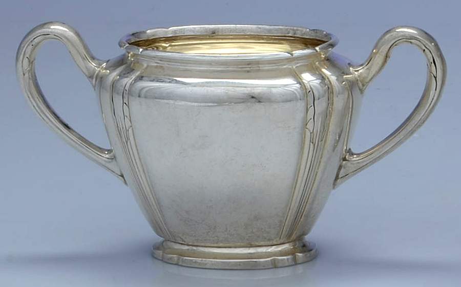 Orchid (Sterling, 1929-30, Hollowware) Mini Open Sugar Bowl by International Silver-1