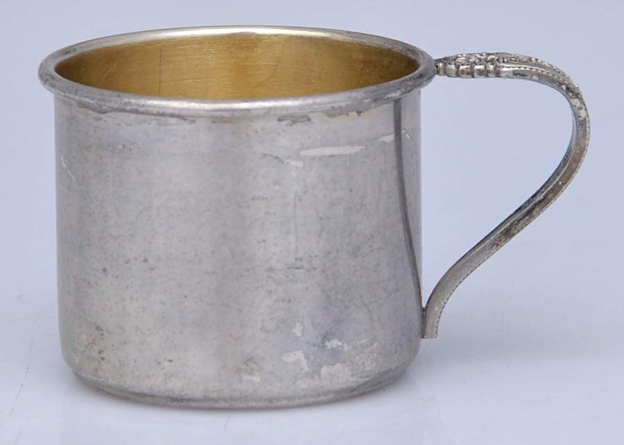 Queen's Lace (Sterling, 1949, Hollowware) Baby Cup by International Silver-1
