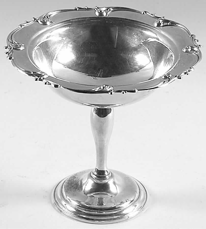 Rhapsody-New (Sterling, 1957, Hollowware) Weighted Round Compote (Height X Width) by International Silver-1
